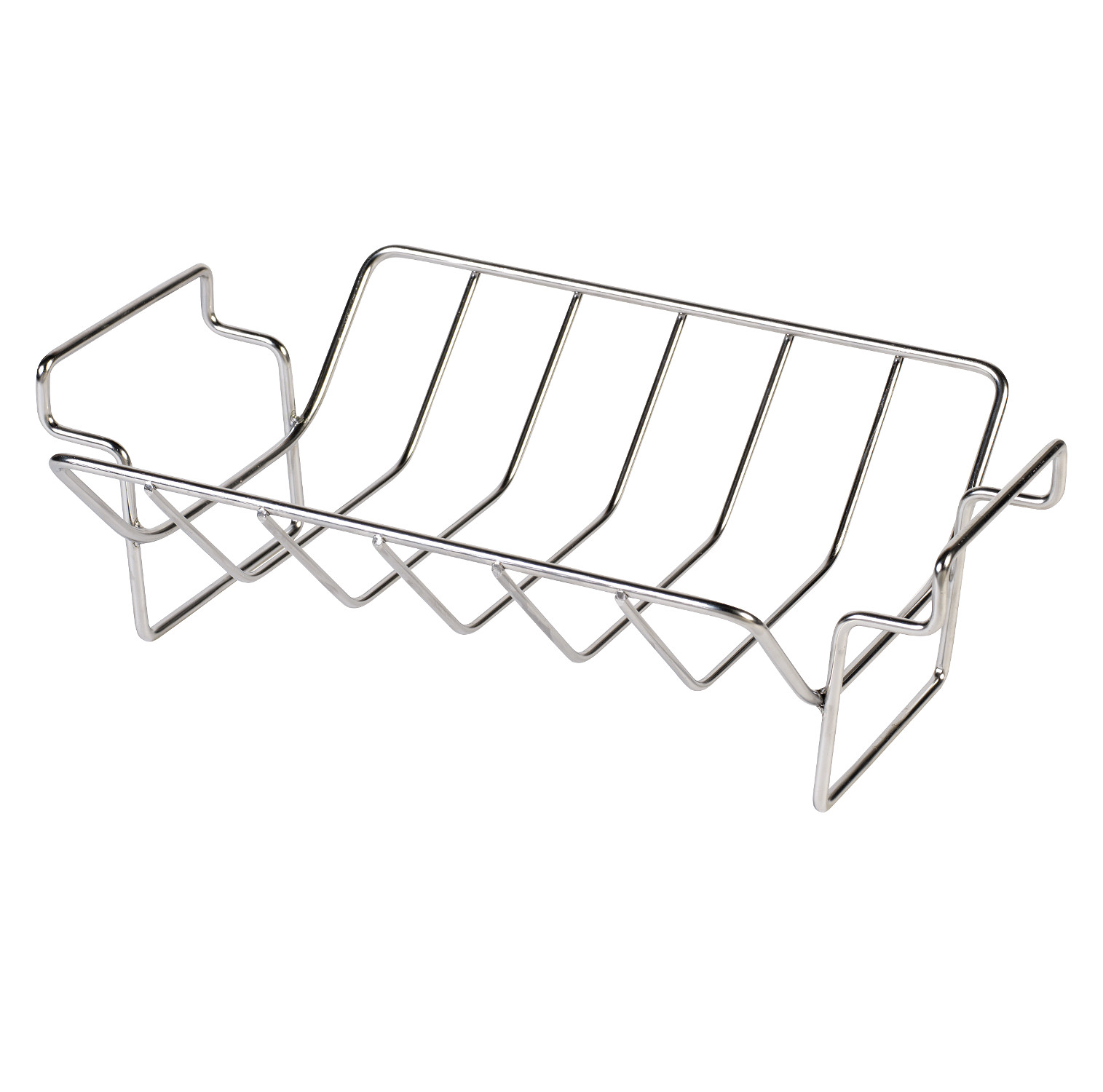 Bild von Big Green Egg Bratenkorb & Rippenhalter aus Chromstahl für XLarge, Large & Medium Egg