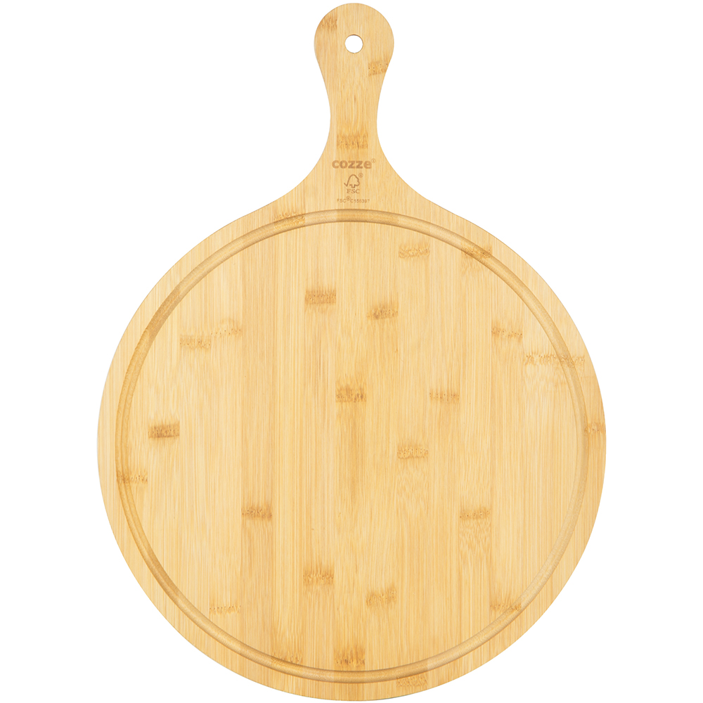 Bild von Cozze Pizzaschneidbrett rund mit Griff