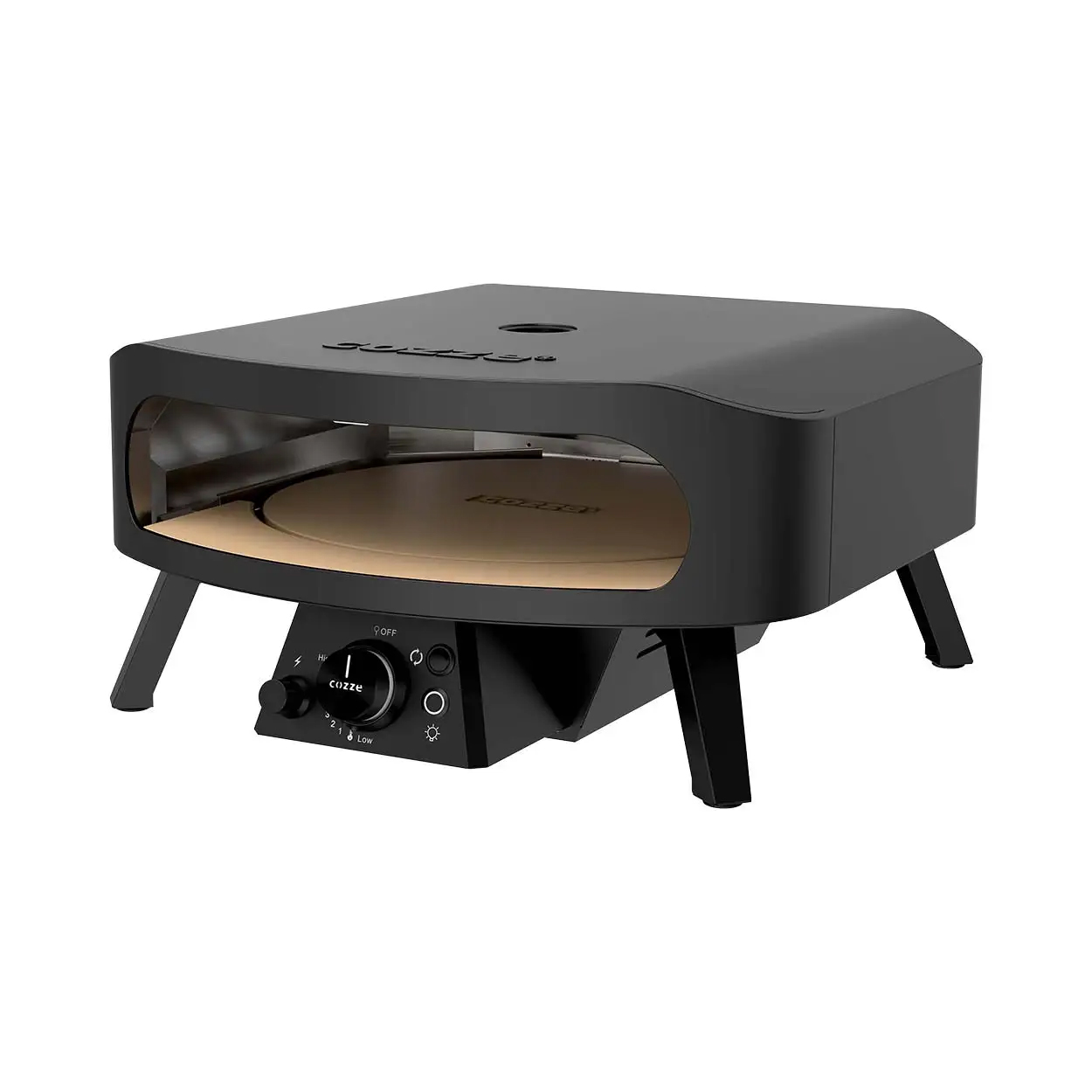 Cozze 17" Gas-Pizzaofen Classic Rotate – Black Edition inkl. CH-Regler