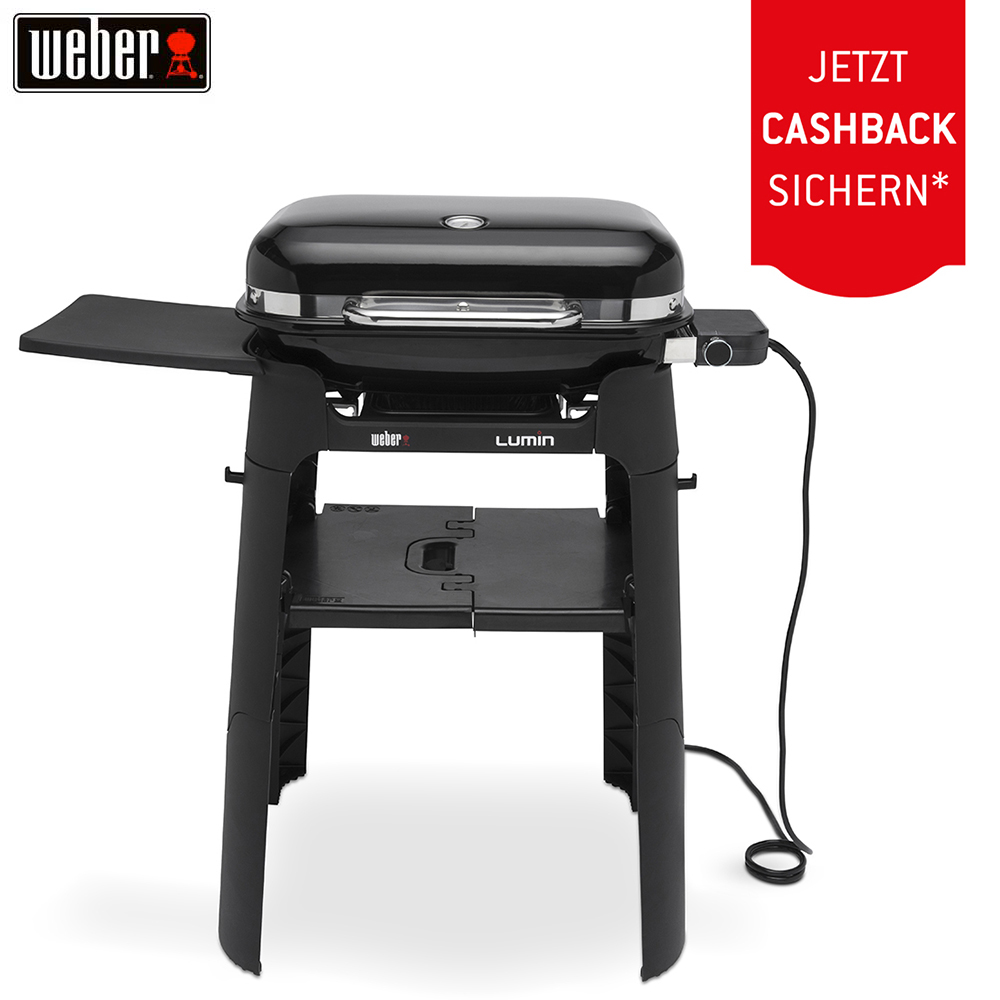 Weber Lumin mit Stand Black Elektrogrill (92010894) + 50.– Cashback