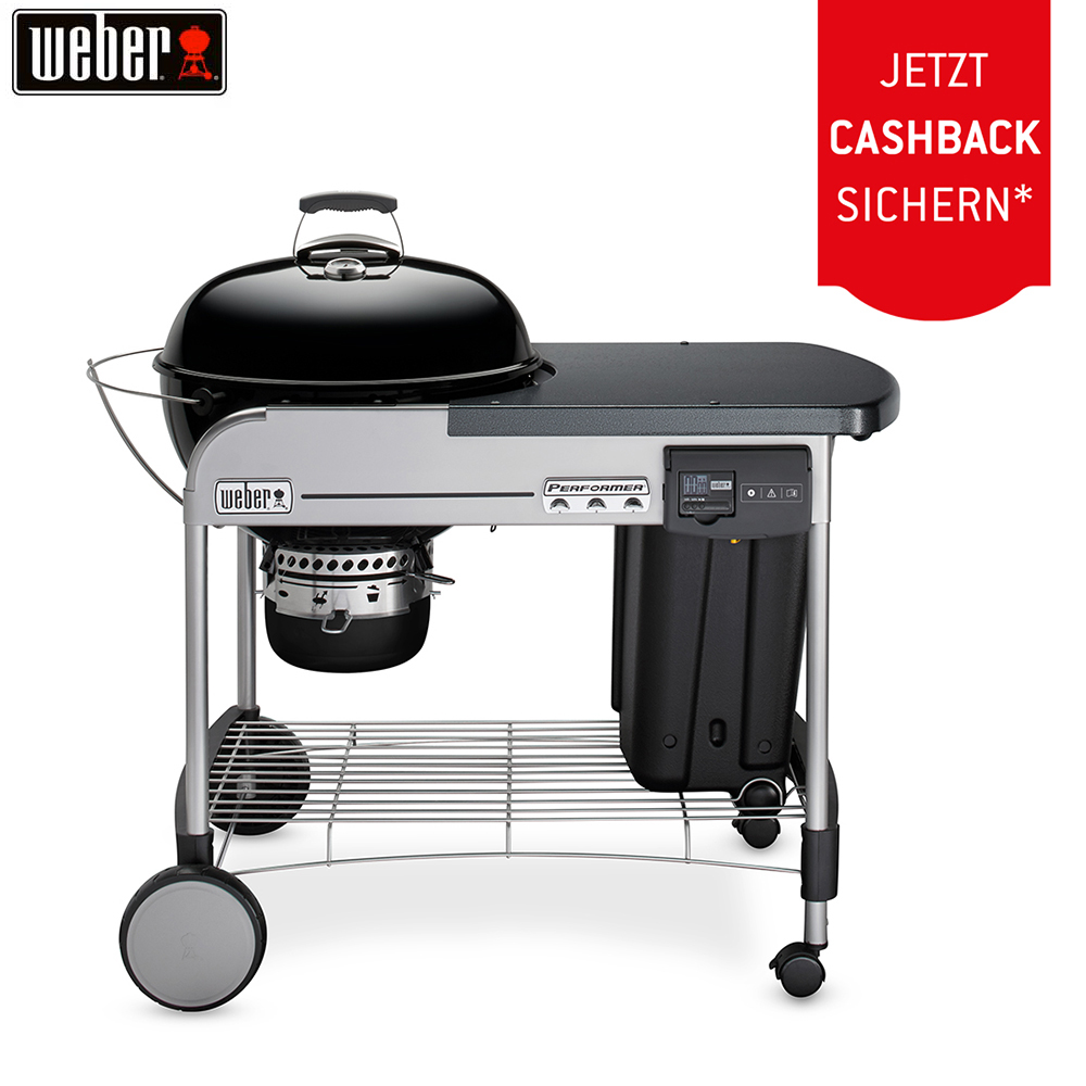 Weber Performer Deluxe GBS 57 cm Black Holzkohlegrill (15501004) + 50.– Cashback