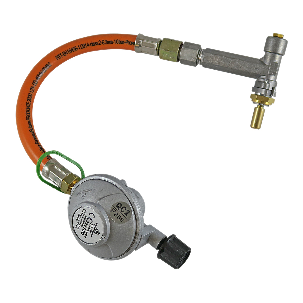 Bild von Weber Schlauch, Druckregler und Ventil Q100/1000-Serie Kartusche 30mBar CH